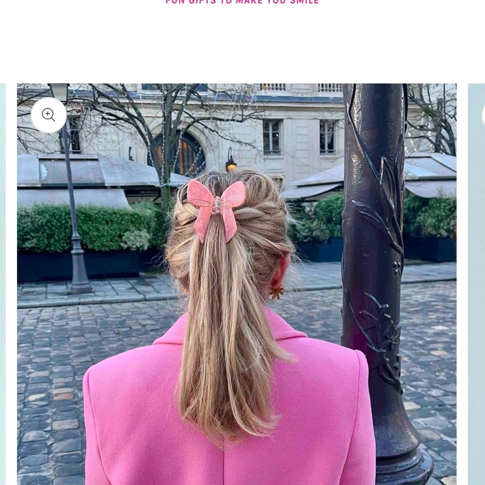 Vibrant Pink Hair Bow Accessory